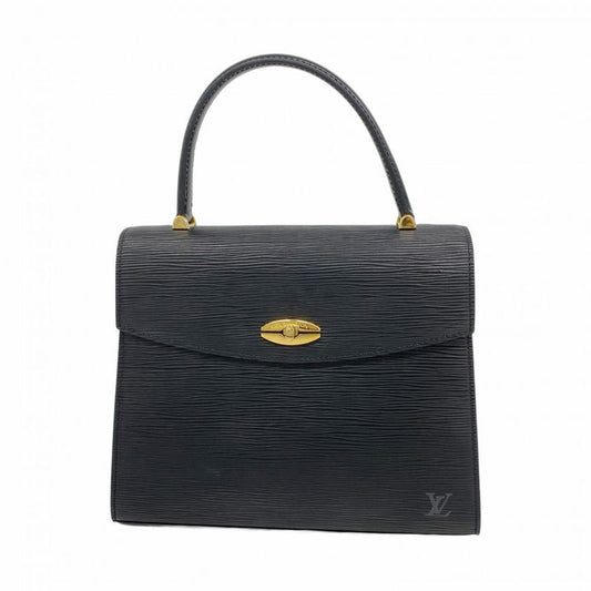Louis Vuitton Epi Malesherbes Handbag M52372 Noir Black Women