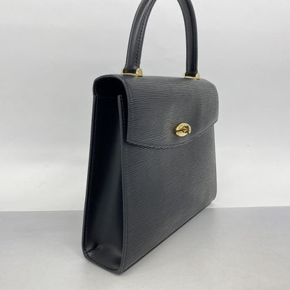 Louis Vuitton Epi Malesherbes Handbag M52372 Noir Black Women
