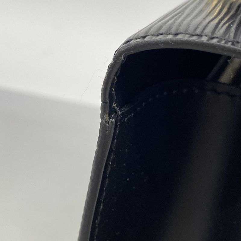 Louis Vuitton Epi Malesherbes Handbag M52372 Noir Black Women