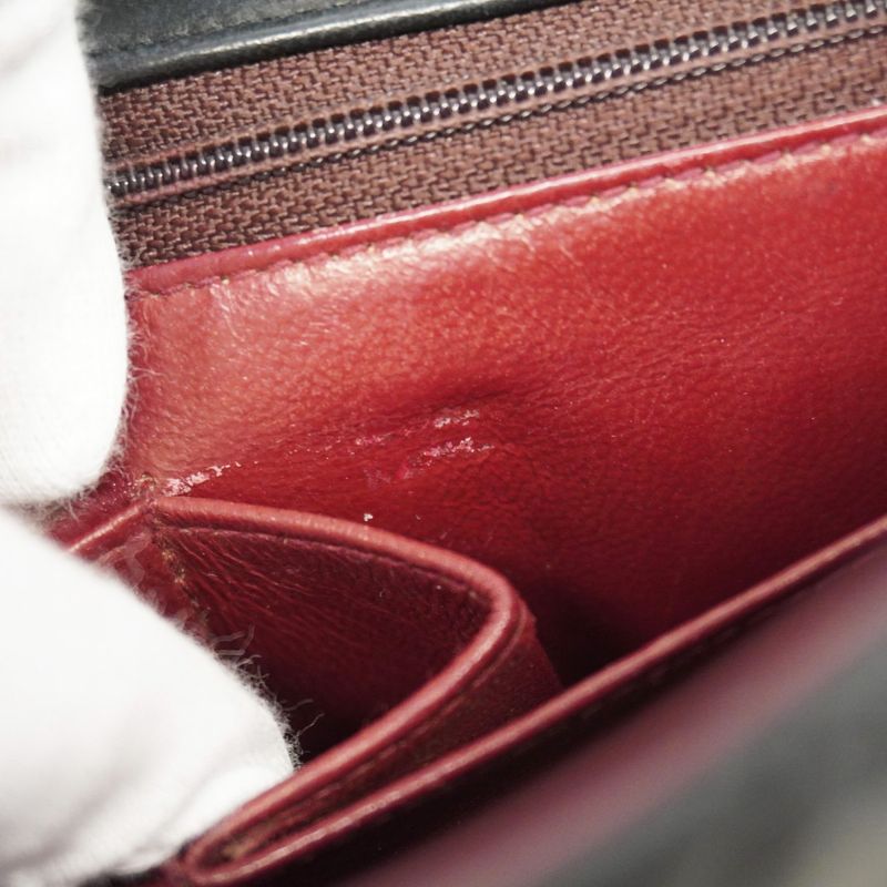 Chanel Shoulder Bag Matelasse Lambskin Black Gold Hardware Women