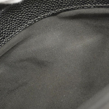 Chanel Handbag Matelasse Caviar Skin Black Gold Hardware Women