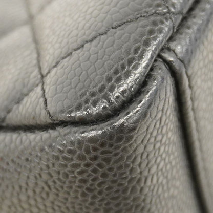 Chanel Handbag Matelasse Caviar Skin Black Gold Hardware Women