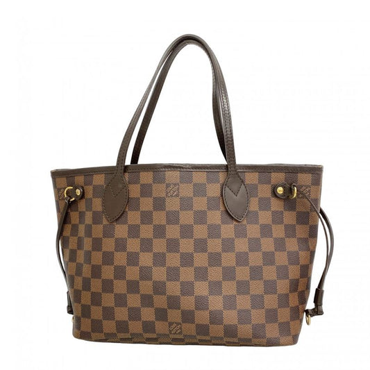 Louis Vuitton Damier Neverfull PM N51109 Ebene Womens Tote Bag