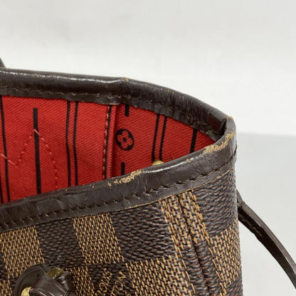Louis Vuitton Damier Neverfull PM N51109 Ebene Womens Tote Bag