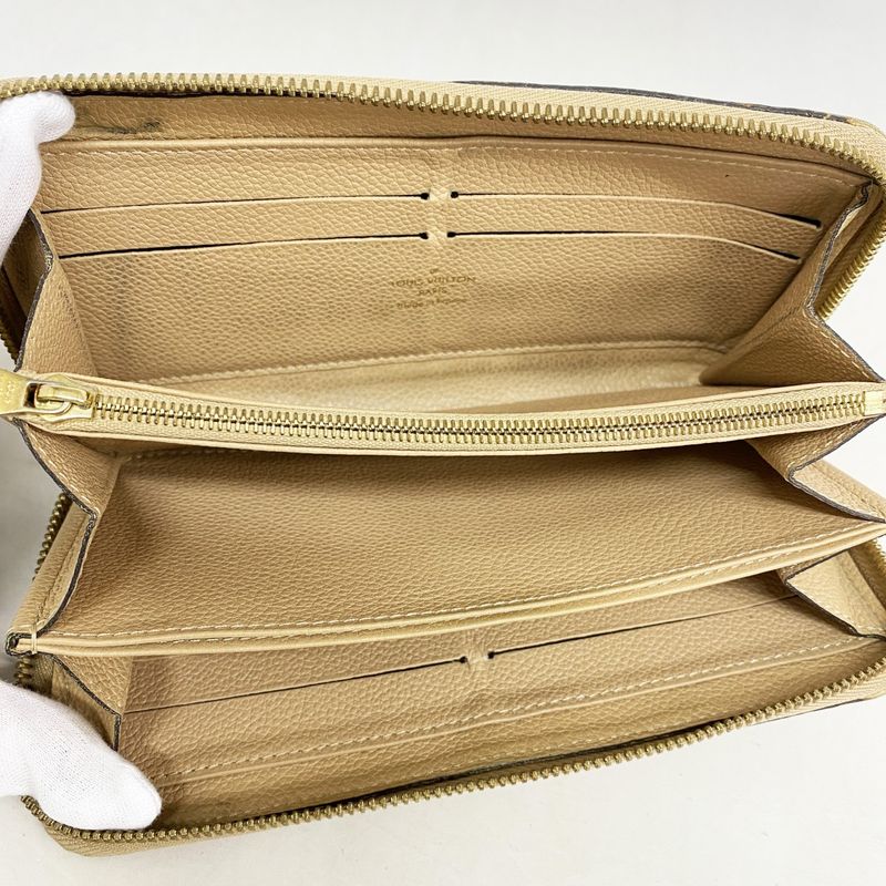 Louis Vuitton Long Wallet Monogram/empreinte Zippy Wallet M60746 Dune Ladies
