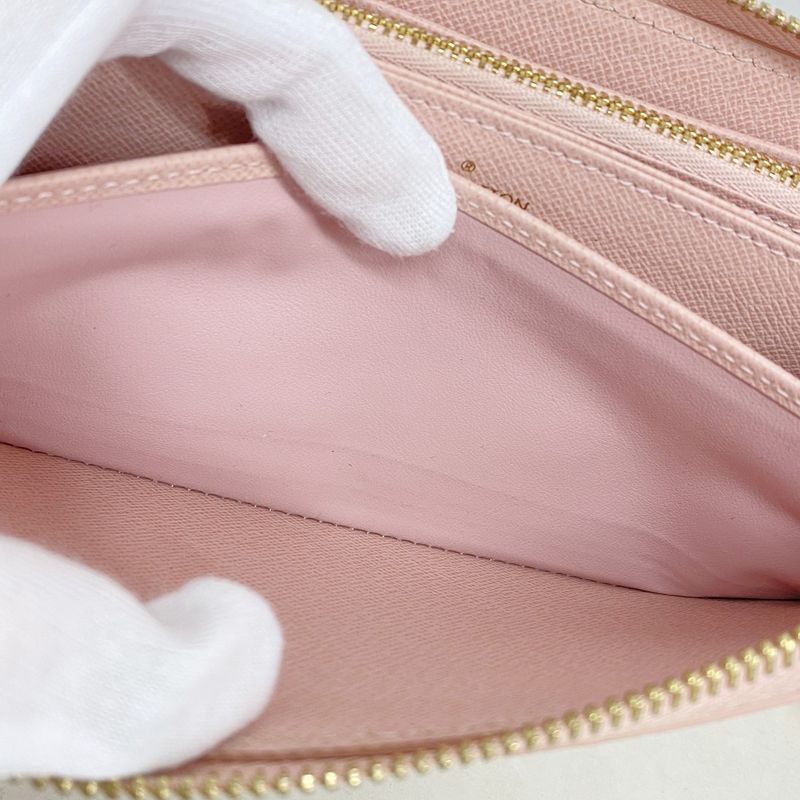 Louis Vuitton Damier Azure Zippy Wallet N63503 White Rose Ballerine Ladies