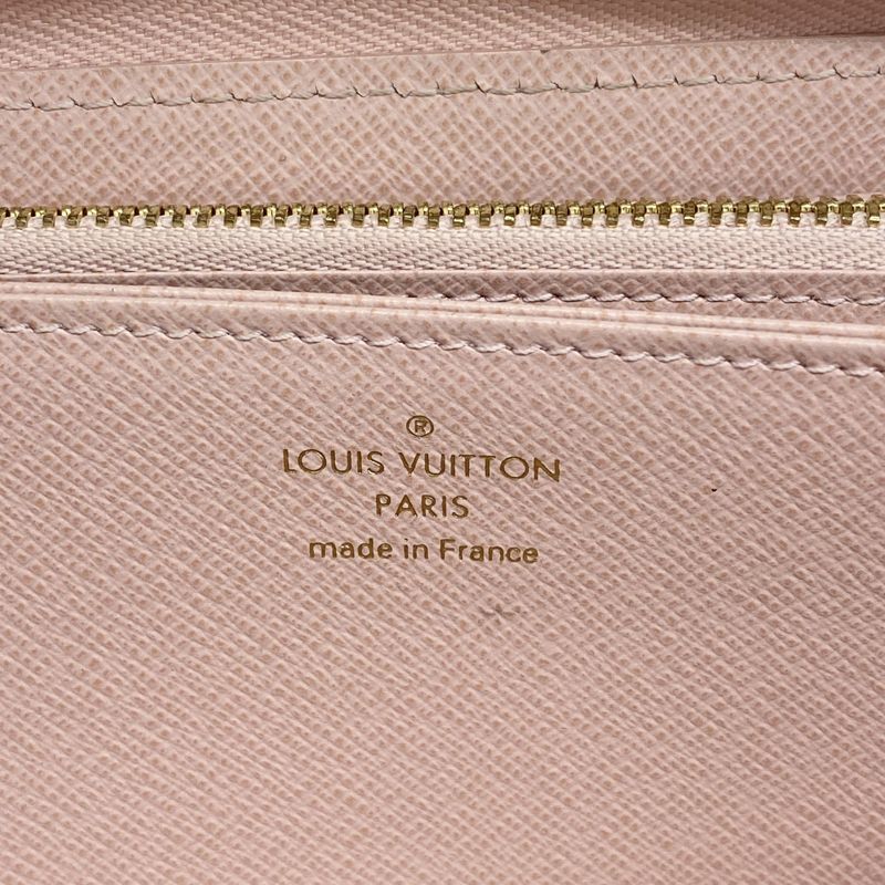 Louis Vuitton Damier Azure Zippy Wallet N63503 White Rose Ballerine Ladies