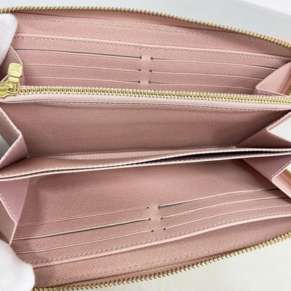 Louis Vuitton Damier Azure Zippy Wallet N63503 White Rose Ballerine Ladies