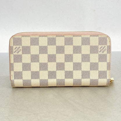 Louis Vuitton Damier Azure Zippy Wallet N63503 White Rose Ballerine Ladies