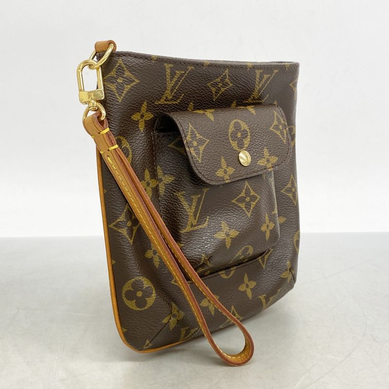 Louis Vuitton Pouch Monogram Partition M51901 Brown Ladies