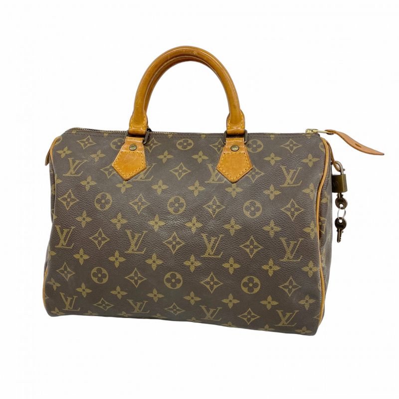 Louis Vuitton Handbag Monogram Speedy 30 M41108 Brown Ladies