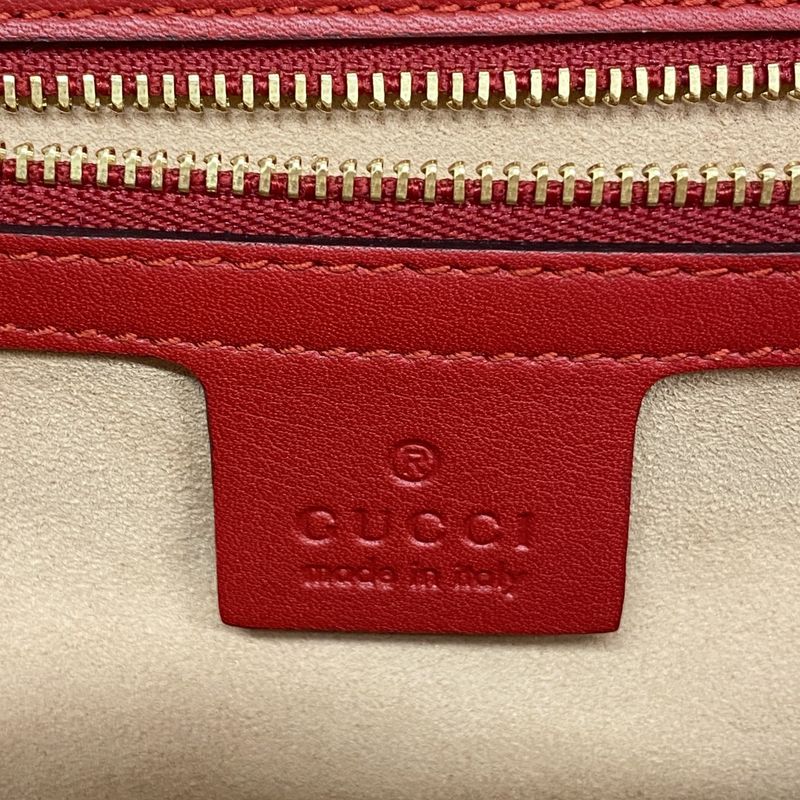 Gucci Shoulder Bag GG Supreme Padlock 409486 PVC Red Navy Beige Gold Hardware