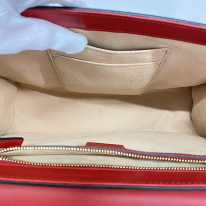 Gucci Shoulder Bag GG Supreme Padlock 409486 PVC Red Navy Beige Gold Hardware