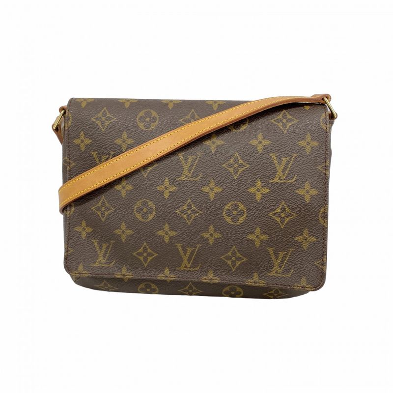 Louis Vuitton Shoulder Bag Monogram Musette Tango Short Strap M51257 Brown