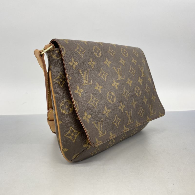 Louis Vuitton Shoulder Bag Monogram Musette Tango Short Strap M51257 Brown
