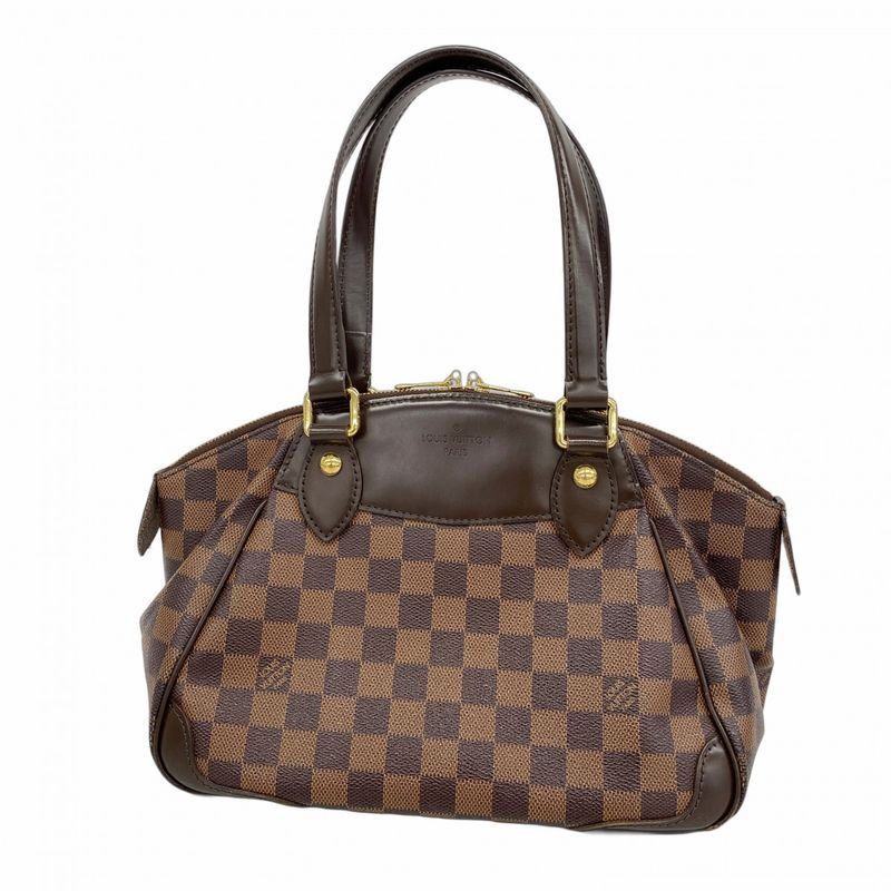 Louis Vuitton Damier Verona MM N41117 Ebène Women's Handbag