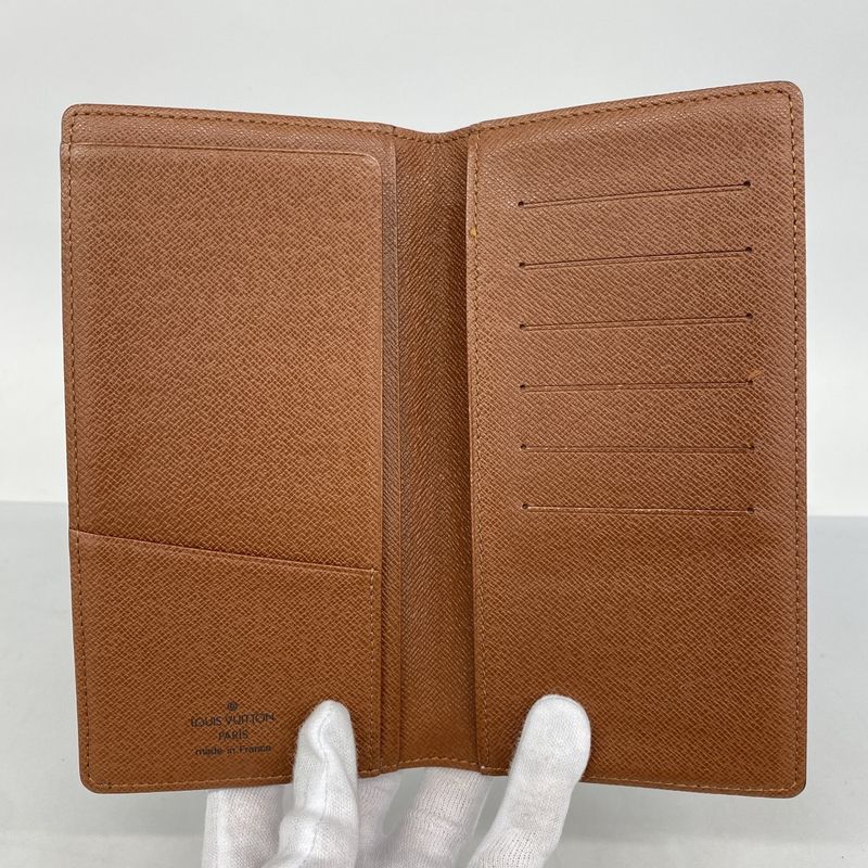 Louis Vuitton Long Wallet Monogram Porte Barrule Carte Cles Di M61823 Brown Men