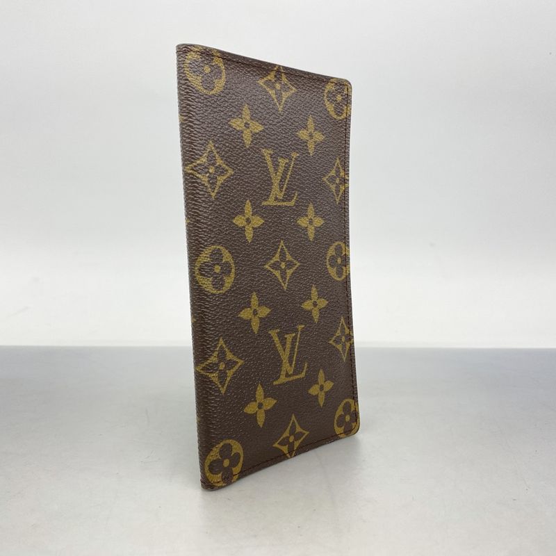 Louis Vuitton Long Wallet Monogram Porte Barrule Carte Cles Di M61823 Brown Men