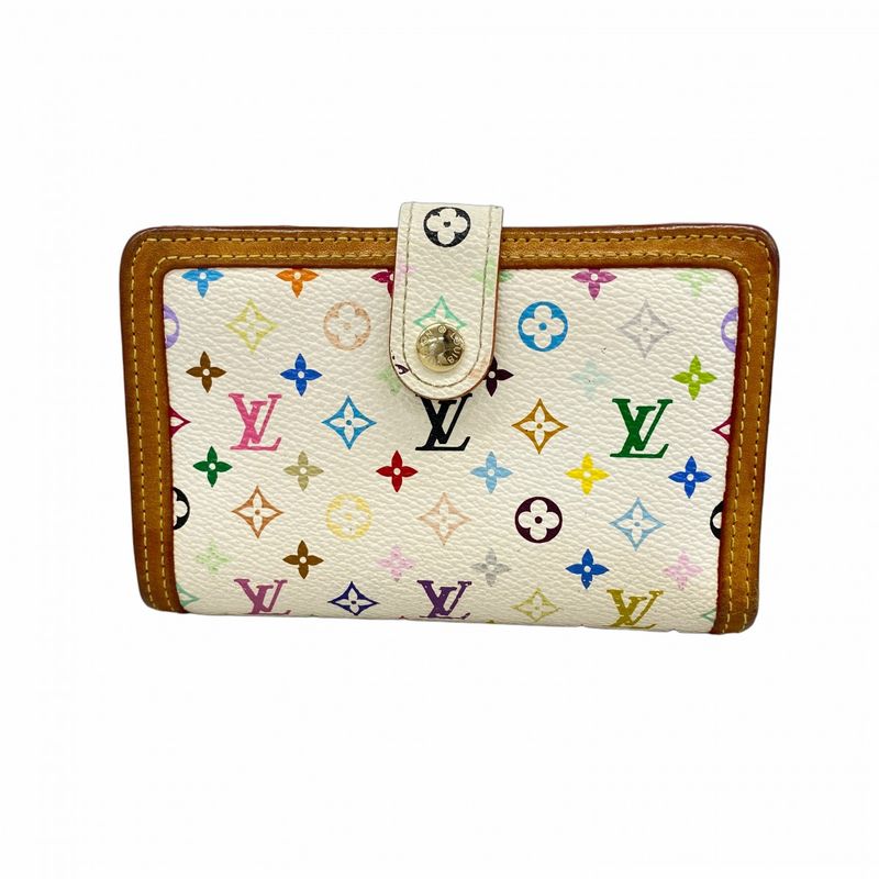 Louis Vuitton Wallet Monogram Multicolor Portefeuille Viennois M92987 Bronze