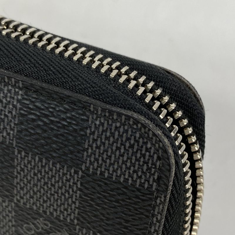 Louis Vuitton Epi Damier Graphite Zippy Organizer M69541 Black Men's Long Wallet
