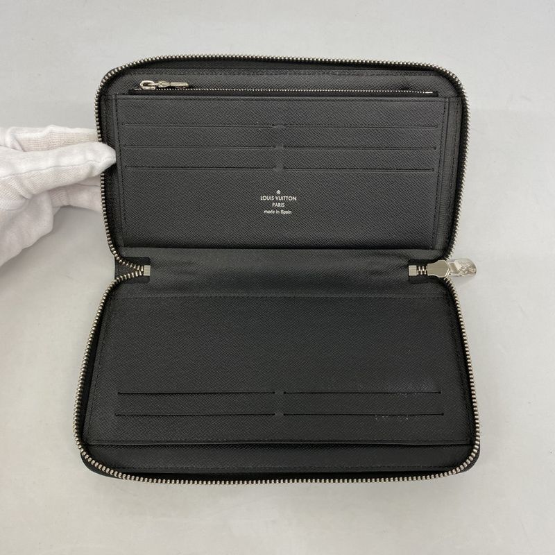 Louis Vuitton Epi Damier Graphite Zippy Organizer M69541 Black Men's Long Wallet