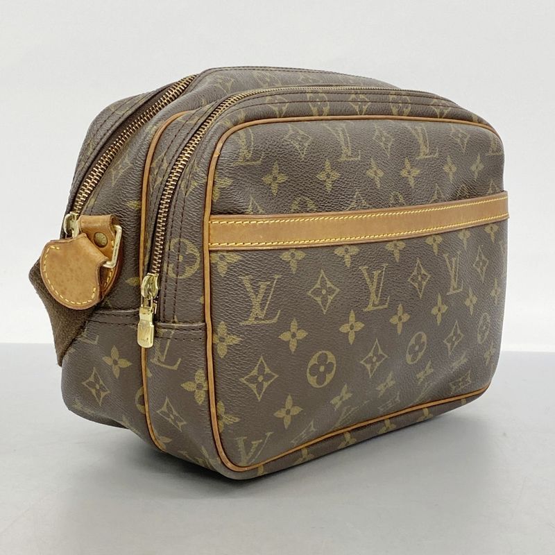 Louis Vuitton Shoulder Bag Monogram Reporter PM M45254 Brown Ladies