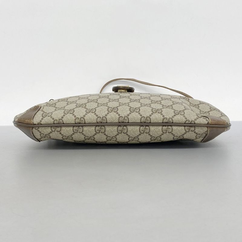 Gucci Shoulder Bag GG Supreme/sherry Line 39 02 026 PVC Brown Gold Hardware