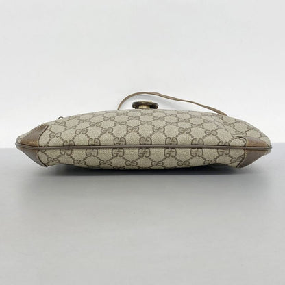 Gucci Shoulder Bag GG Supreme/sherry Line 39 02 026 PVC Brown Gold Hardware