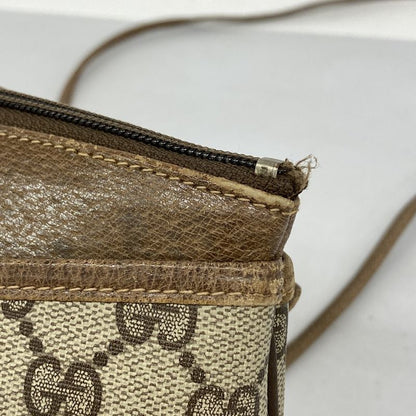 Gucci Shoulder Bag GG Supreme/sherry Line 39 02 026 PVC Brown Gold Hardware