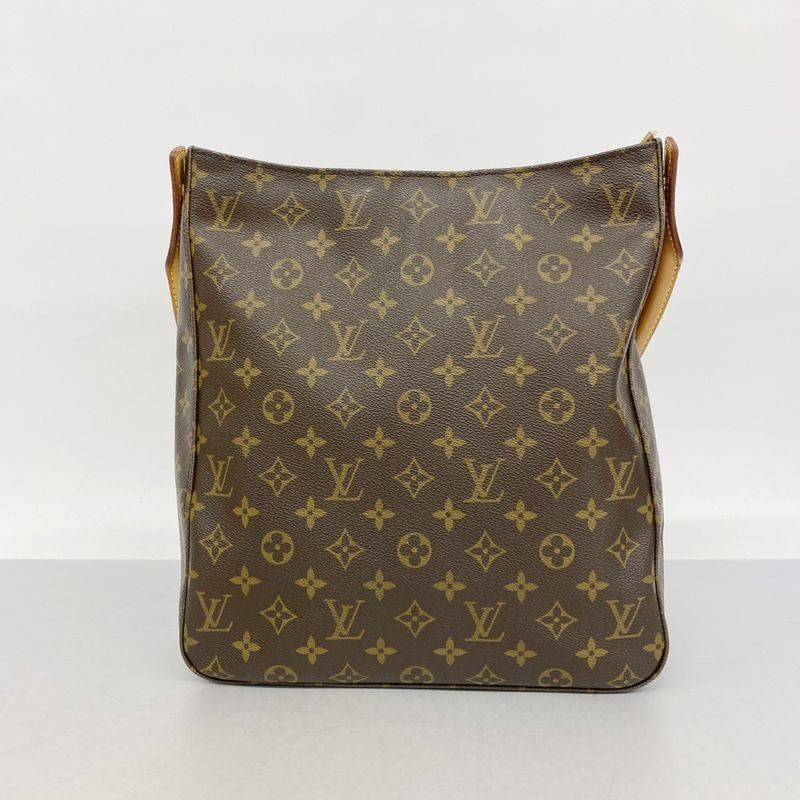 Louis Vuitton Shoulder Bag Monogram Looping GM M51145 Brown Ladies