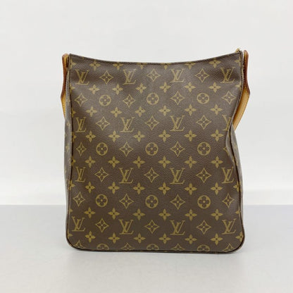 Louis Vuitton Shoulder Bag Monogram Looping GM M51145 Brown Ladies