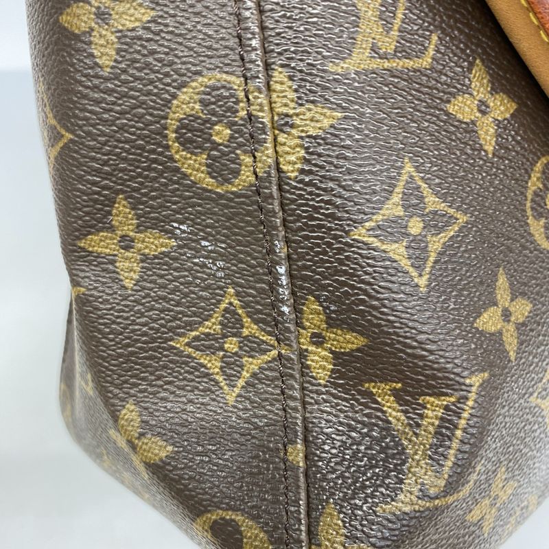 Louis Vuitton Shoulder Bag Monogram Looping GM M51145 Brown Ladies