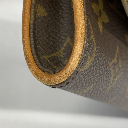 Louis Vuitton Shoulder Bag Monogram Pochette Twin GM M51852 Brown Ladies