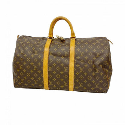 Louis Vuitton Boston Bag Monogram Keepall 50 M41426 Brown Men Women Unisex