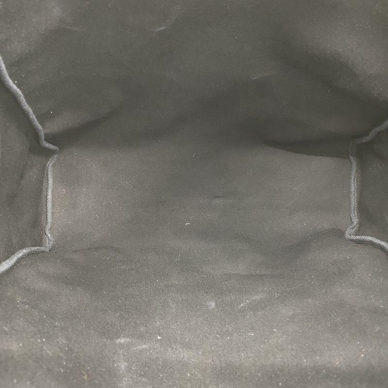 Hermes Handbag Herbag MM Toile Officier Black Silver Hardware □C Engraved