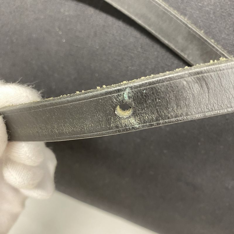 Hermes Handbag Herbag MM Toile Officier Black Silver Hardware □C Engraved