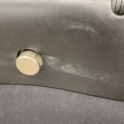 Hermes Handbag Herbag MM Toile Officier Black Silver Hardware □C Engraved