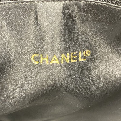 Chanel Shoulder Bag Matelasse Lambskin Black Gold Hardware Women