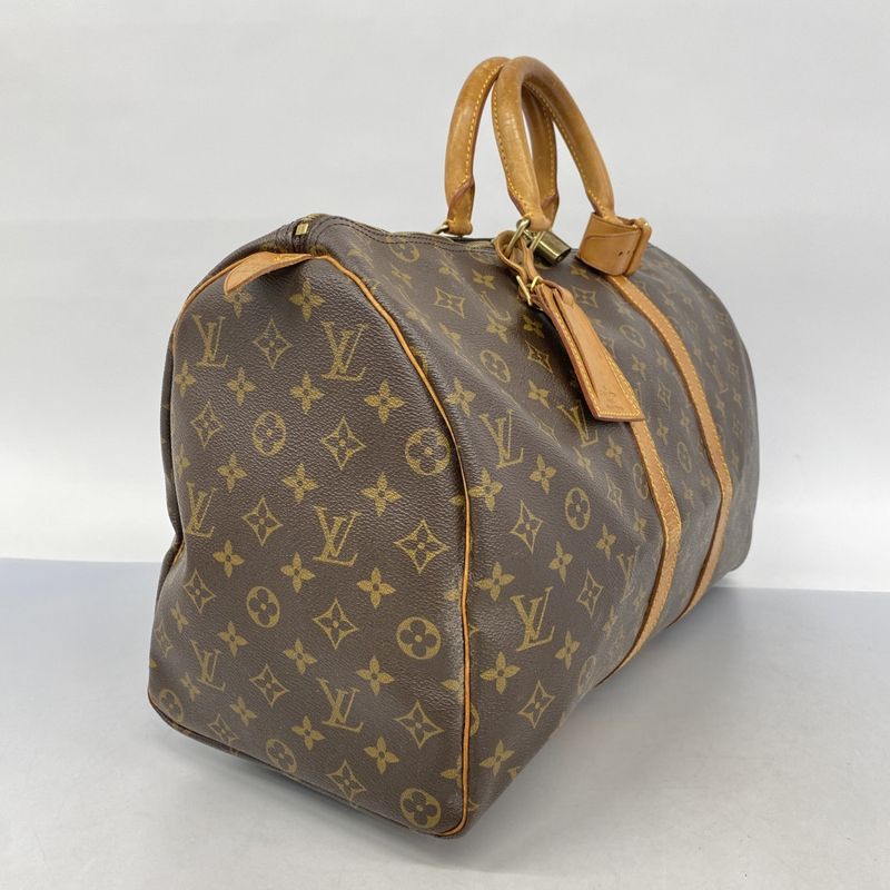 Louis Vuitton Boston Bag Monogram Keepall 45 M41428 Brown Men Women Unisex