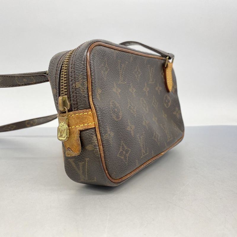 Louis Vuitton Shoulder Bag Monogram Pochette Marly Bandouliere M51828 Brown