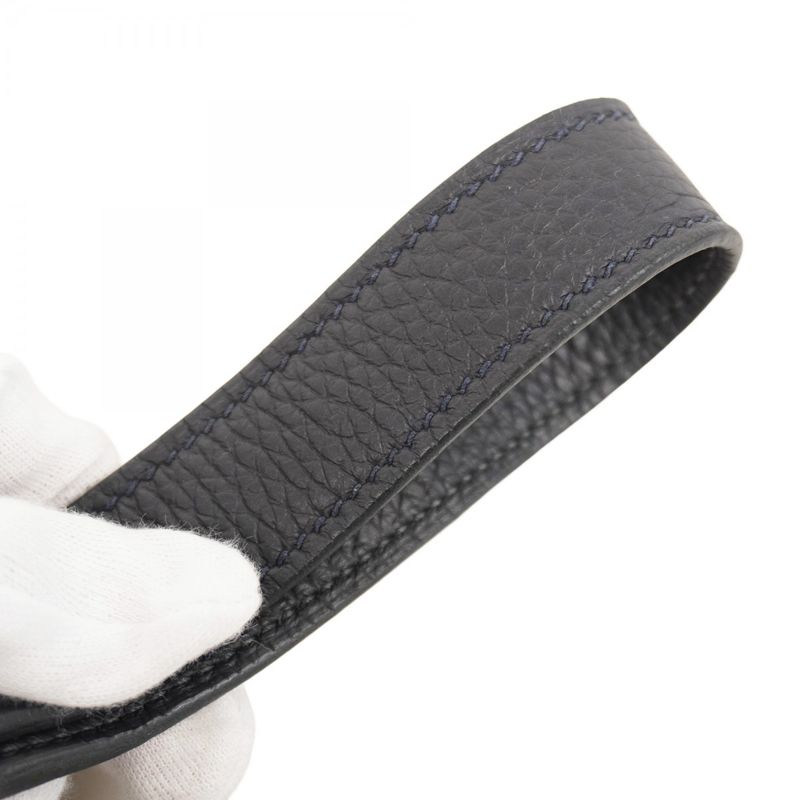 Hermes Handbag Picotin Lock PM Taurillon Cles Mance Blue Indigo Silver Hardware