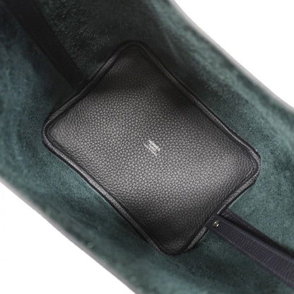 Hermes Handbag Picotin Lock PM Taurillon Cles Mance Blue Indigo Silver Hardware