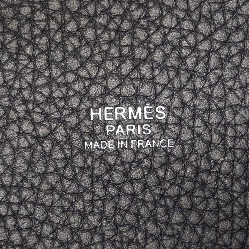 Hermes Handbag Picotin Lock PM Taurillon Cles Mance Blue Indigo Silver Hardware