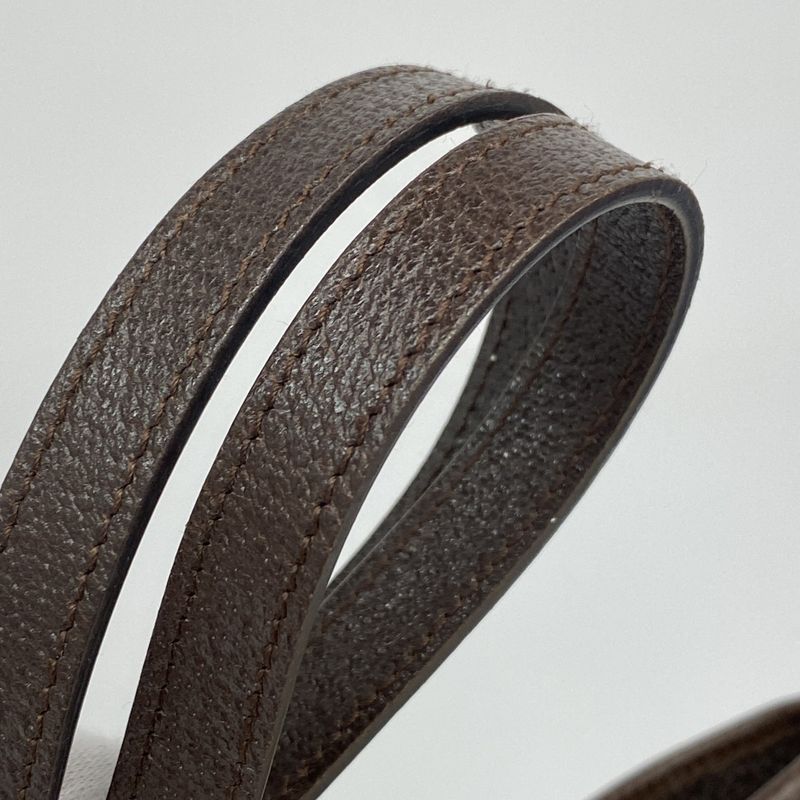 Gucci Tote Bag GG Canvas 120836 Canvas Brown Silver Hardware Women's