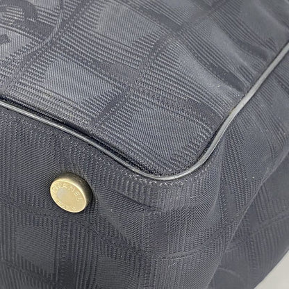 Chanel Tote New Travel Nylon Black Chien Pan Gold Hardware Women's