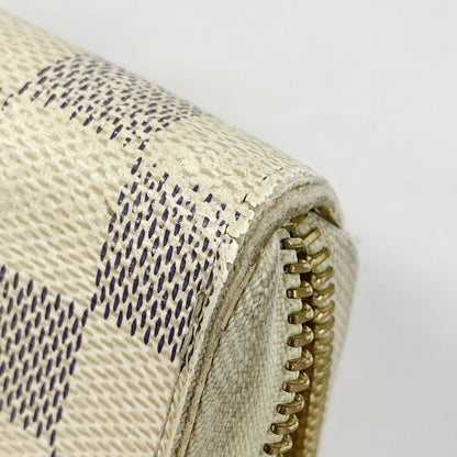 Louis Vuitton Damier Azure Zippy Organizer N60012 White Women's