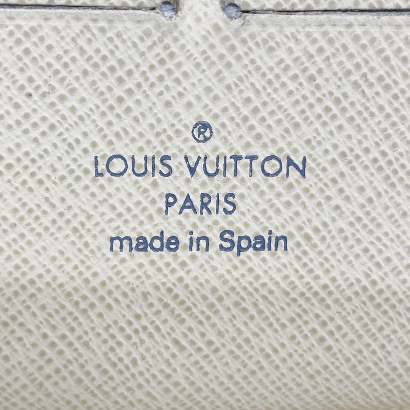 Louis Vuitton Damier Azure Zippy Organizer N60012 White Women's