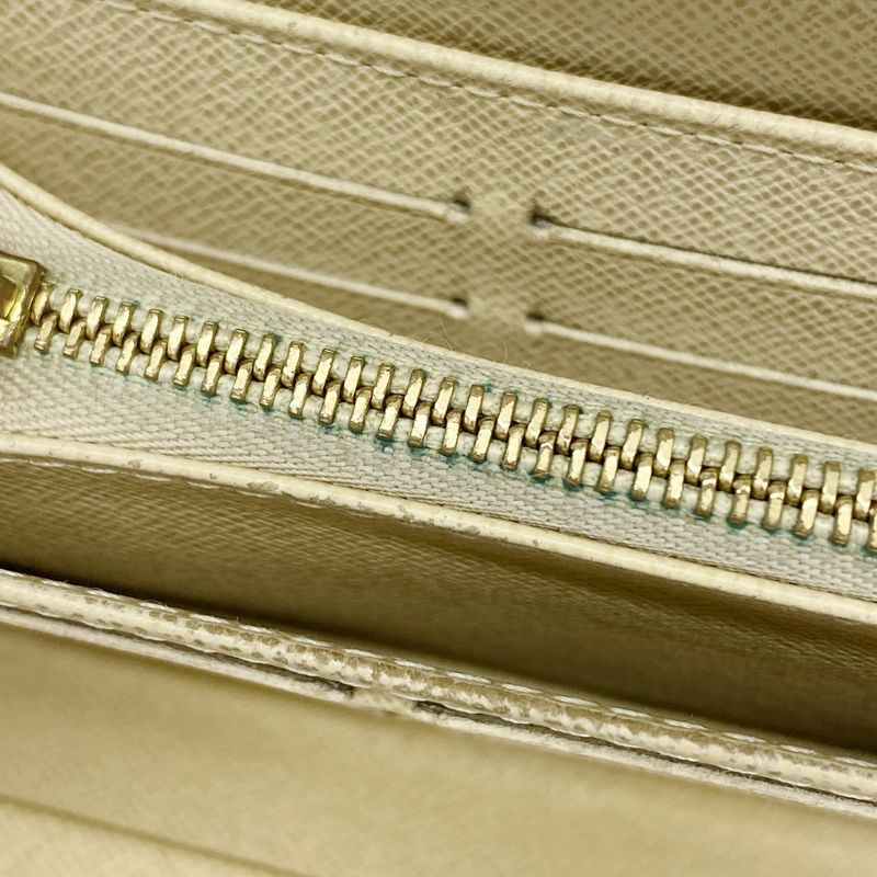 Louis Vuitton Damier Azure Zippy Organizer N60012 White Women's