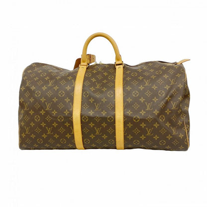 Louis Vuitton Boston Bag Monogram Keepall 55 M41424 Brown Men Women Unisex
