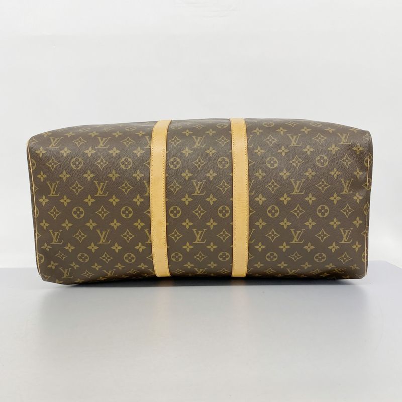 Louis Vuitton Boston Bag Monogram Keepall 55 M41424 Brown Men Women Unisex